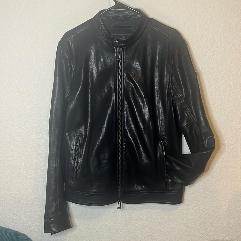 Belstaff Gransden leather blouson jacket, size 50.